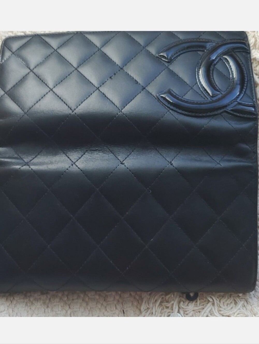 CHANEL Cambon Black Quilted Leather Wallet Clutch - Picture 3 of 13